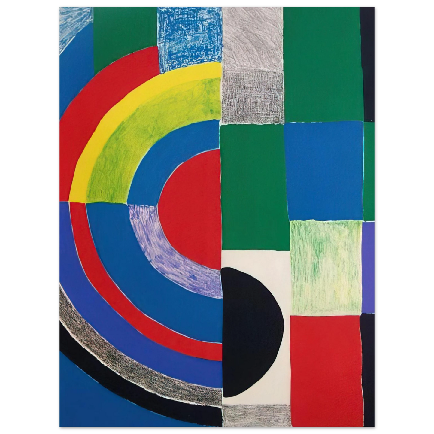 Sonia Delaunay - COLOR RHYTHMS  75x100 cm / 30x40inches Fine Art Poster