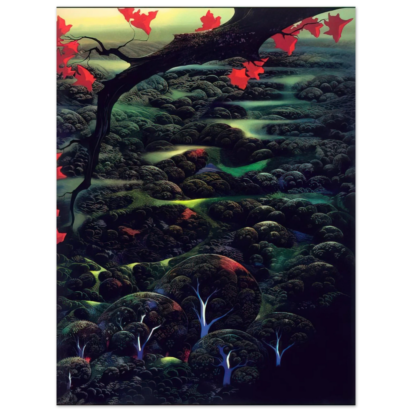 Eyvind Earle - California Memories  75x100 cm / 30x40inches Fine Art Poster