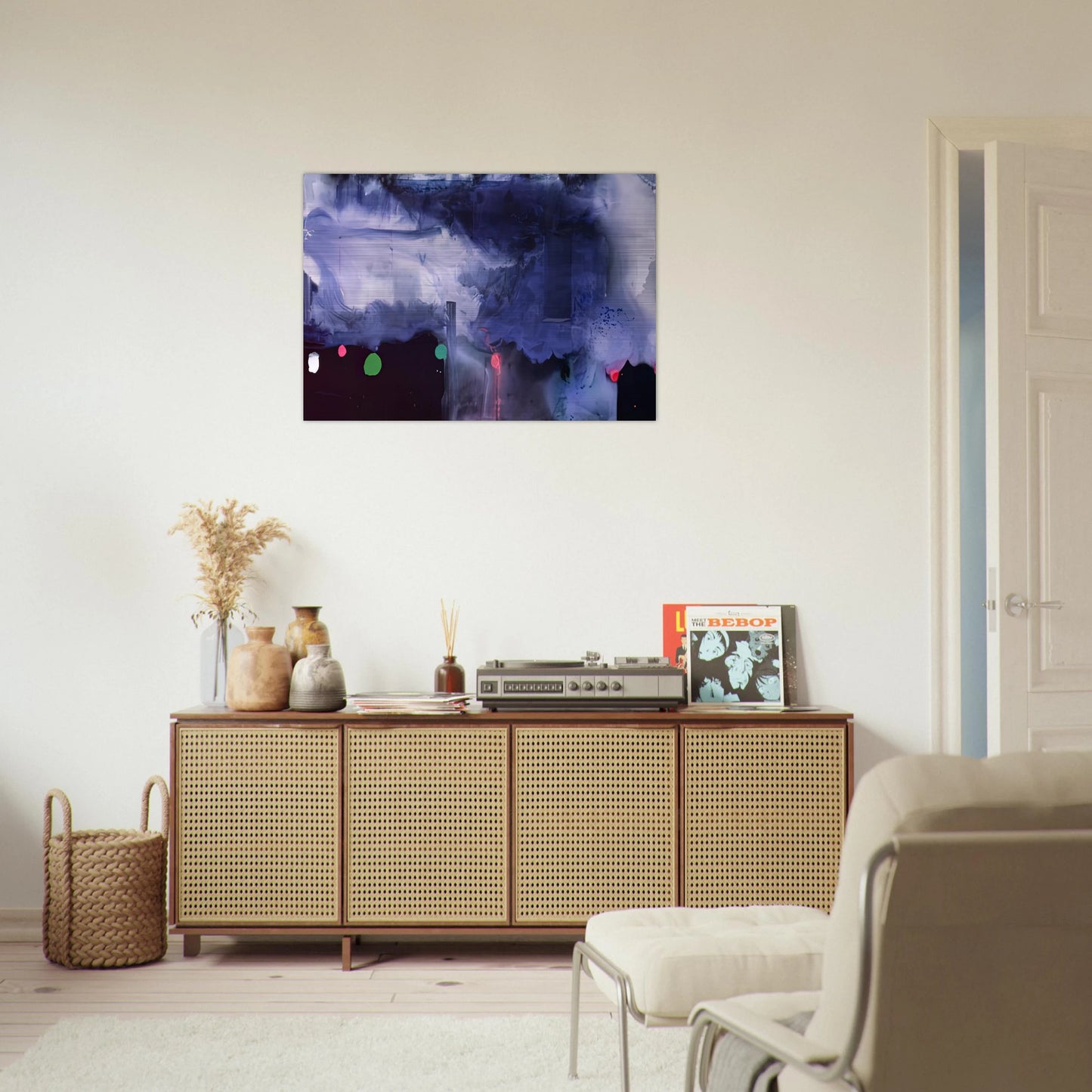 Star Gazing, 1989- - Helen Frankenthaler Brushed Aluminum Print - 70x100 cm / 28x40 inches | Helen Frankenthaler Aluminum Print | Helen Frankenthaler Prints