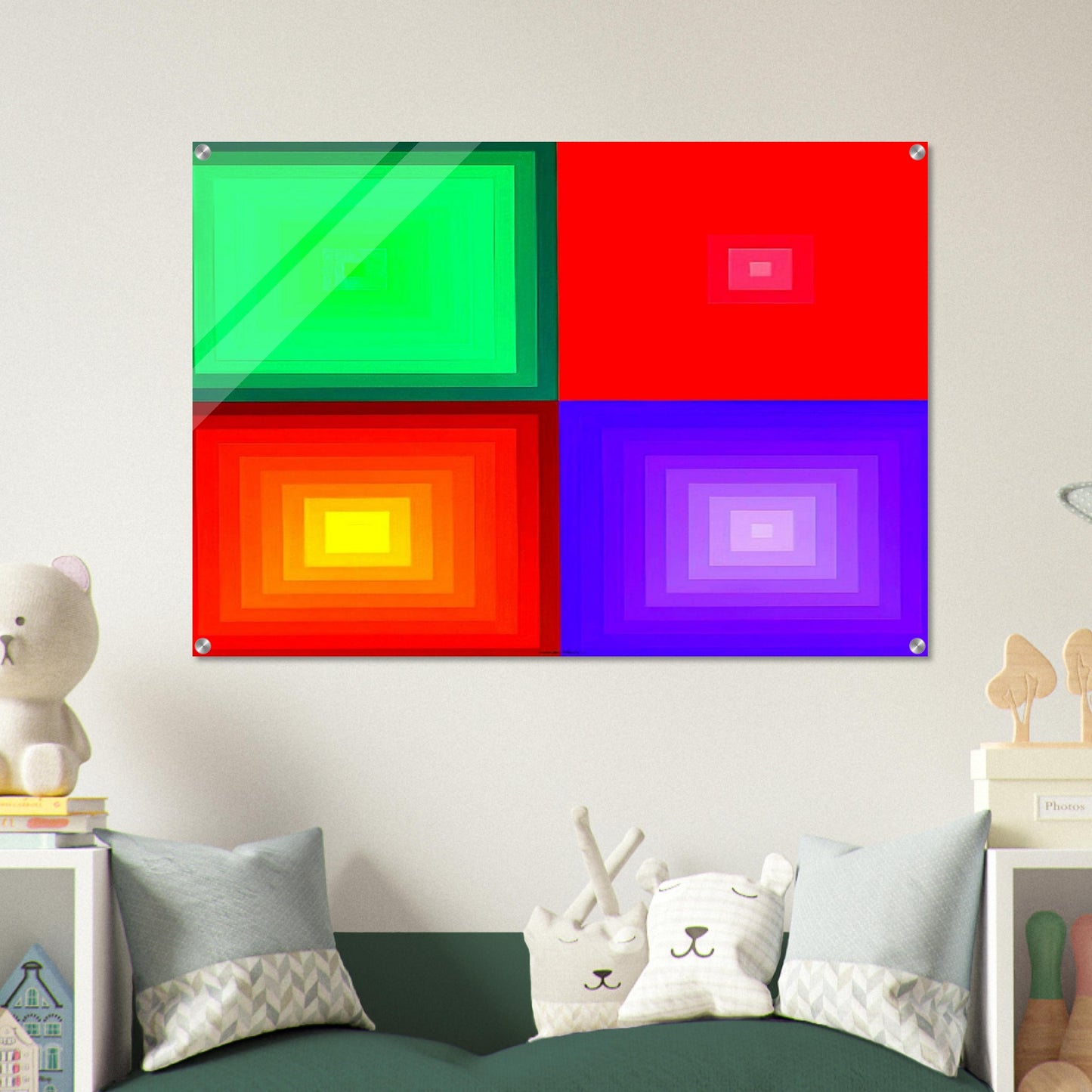 DVA-DVA - 1986 - Victor Vasarely Acrylic Print - 70x100 cm / 28x40″ inches | Victor Vasarely Wall Art | Victor Vasarely Prints