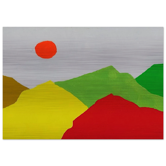 Untitled - 2013 - Etel Adnan Brushed Aluminum Print - 70x100 cm / 28x40 inches | Etel Adnan Aluminum Print | Etel Adnan Prints