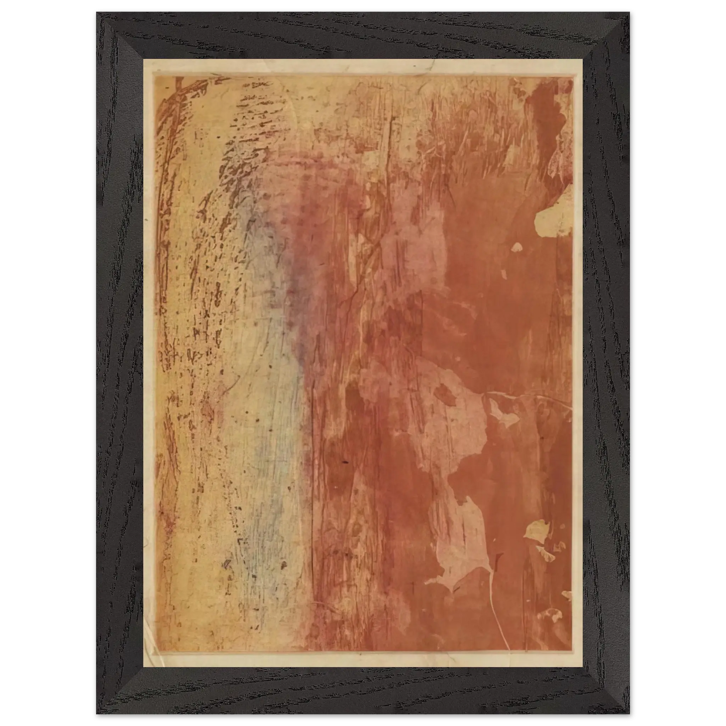 Helen Frankenthaler - Ganymede - 1978 Wall art - 28x43  cm / XL (11x17 Inches) - Premium Wooden Framed Poster With Fine Art Paper - White frame