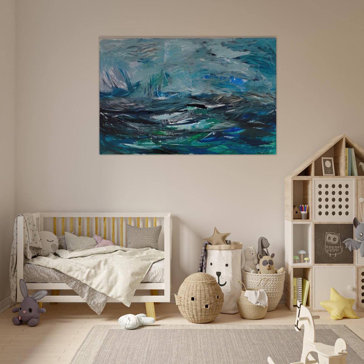 Abstract Sea - 1963 - Tove Jansson Art Prints - 100x150 cm / 40x60″ inches | Tove Jansson Poster | Tove Jansson Prints