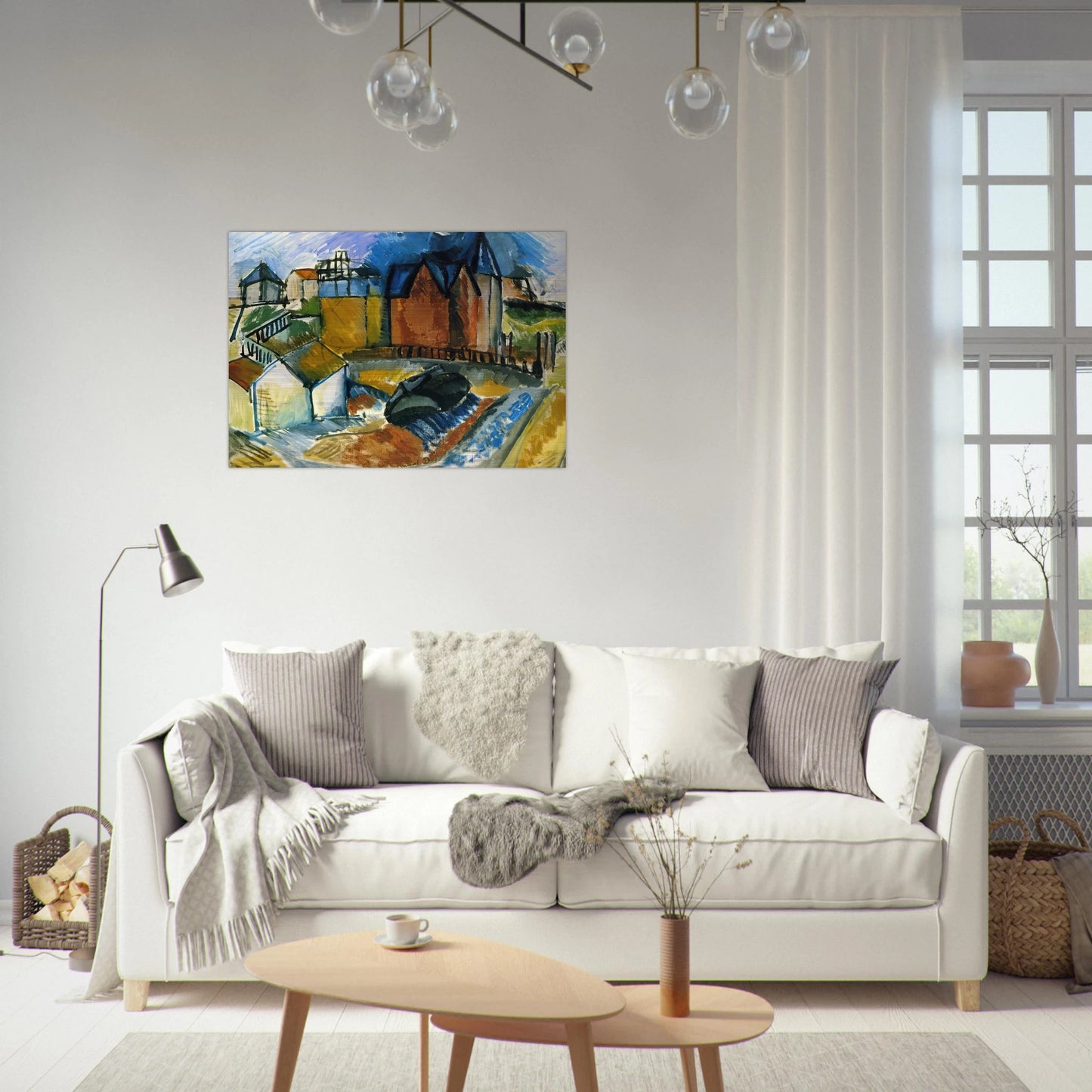 THE BEACH AT HAVRE 1910 - Raoul Dufy Brushed Aluminum Print - 70x100 cm / 28x40 inches | Raoul Dufy Aluminum Print | Raoul Dufy Prints