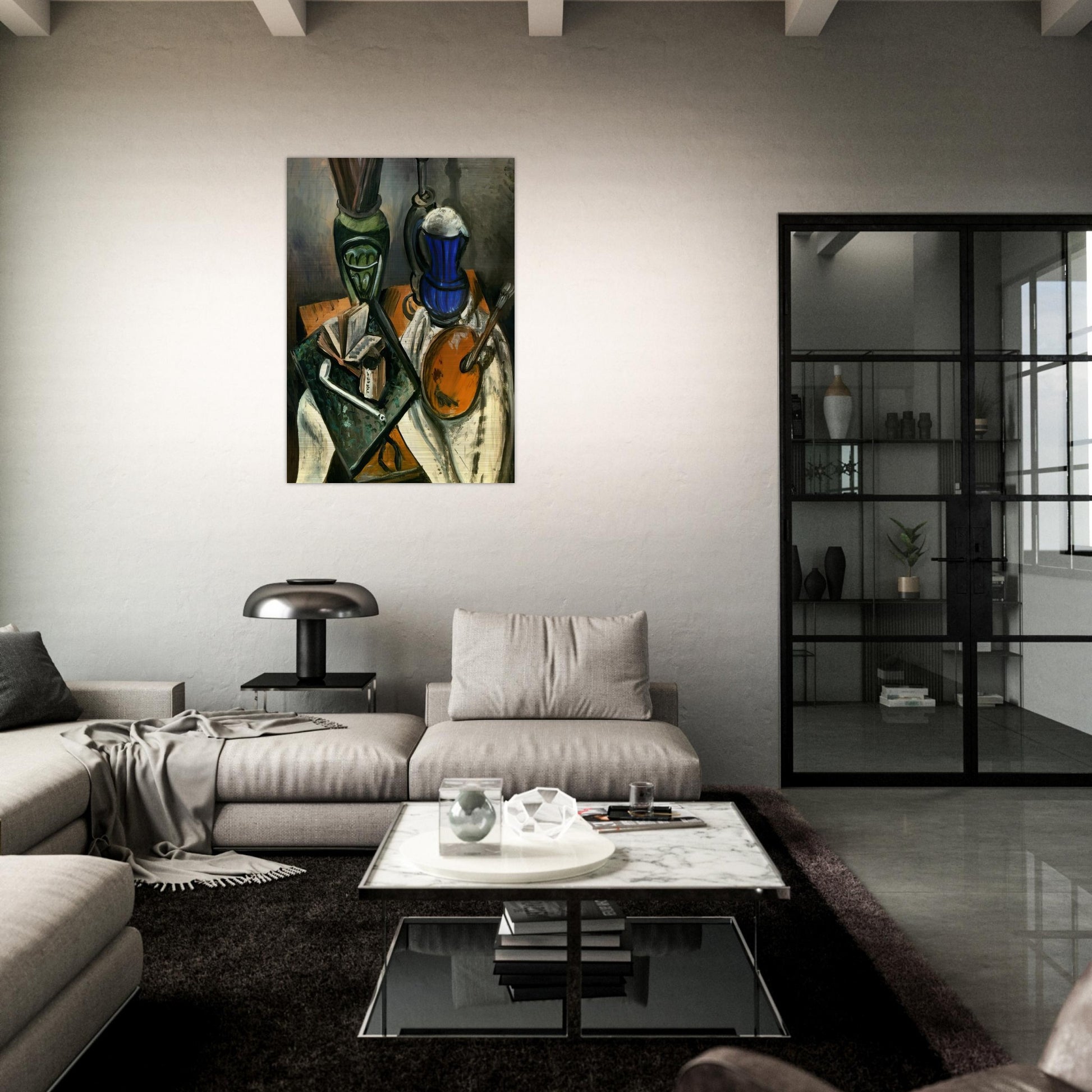 STILL LIFE 1914 - Andre Derain Brushed Aluminum Print - 70x100 cm / 28x40 inches | Andre Derain Aluminum Print | Andre Derain Prints