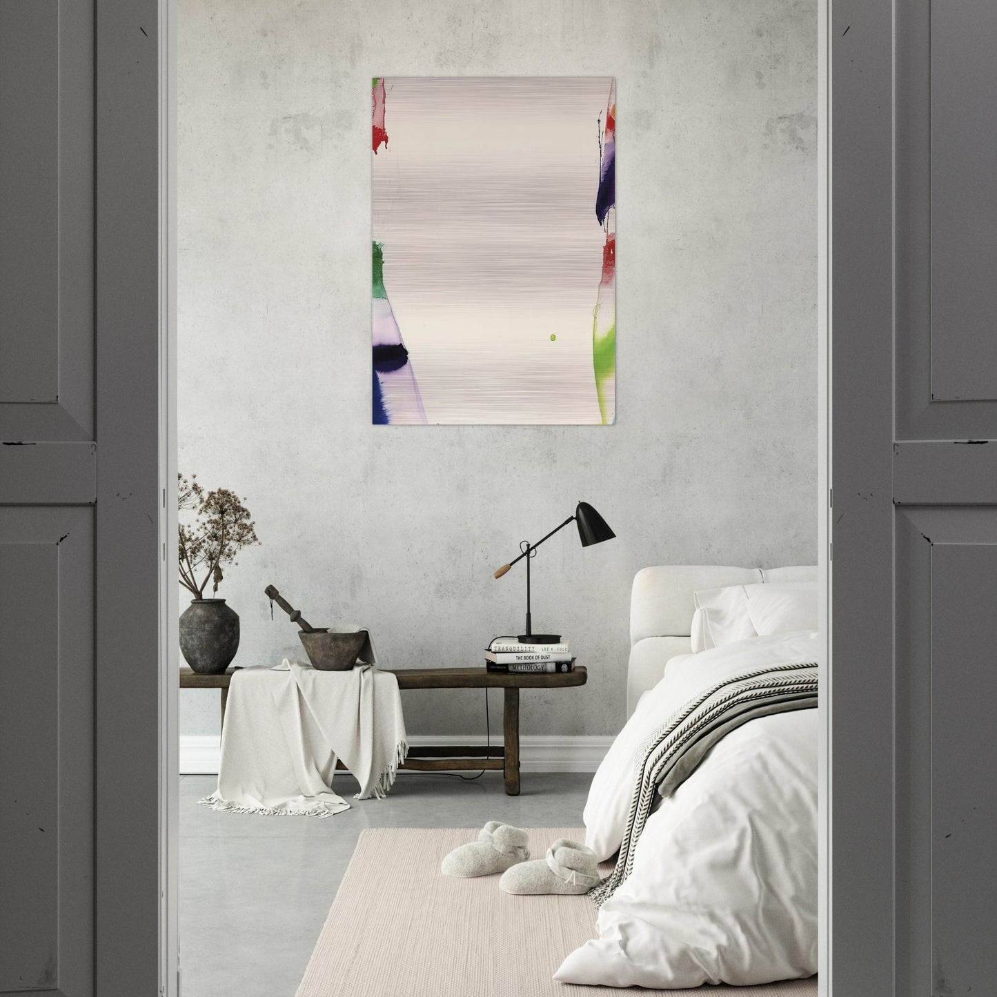 Back Off - Sam Francis Brushed Aluminum Print - 70x100 cm / 28x40 inches | Sam Francis Aluminum Print | Sam Francis Prints