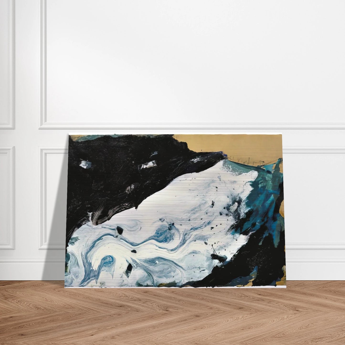 GE-21 - 1991 - Emil Schumacher Brushed Aluminum Print - 70x100 cm / 28x40 inches | Emil Schumacher Aluminum Print | Emil Schumacher Prints