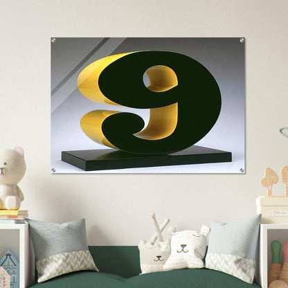 Nine - Robert Indiana Acrylic Print - 70x100 cm / 28x40″ inches