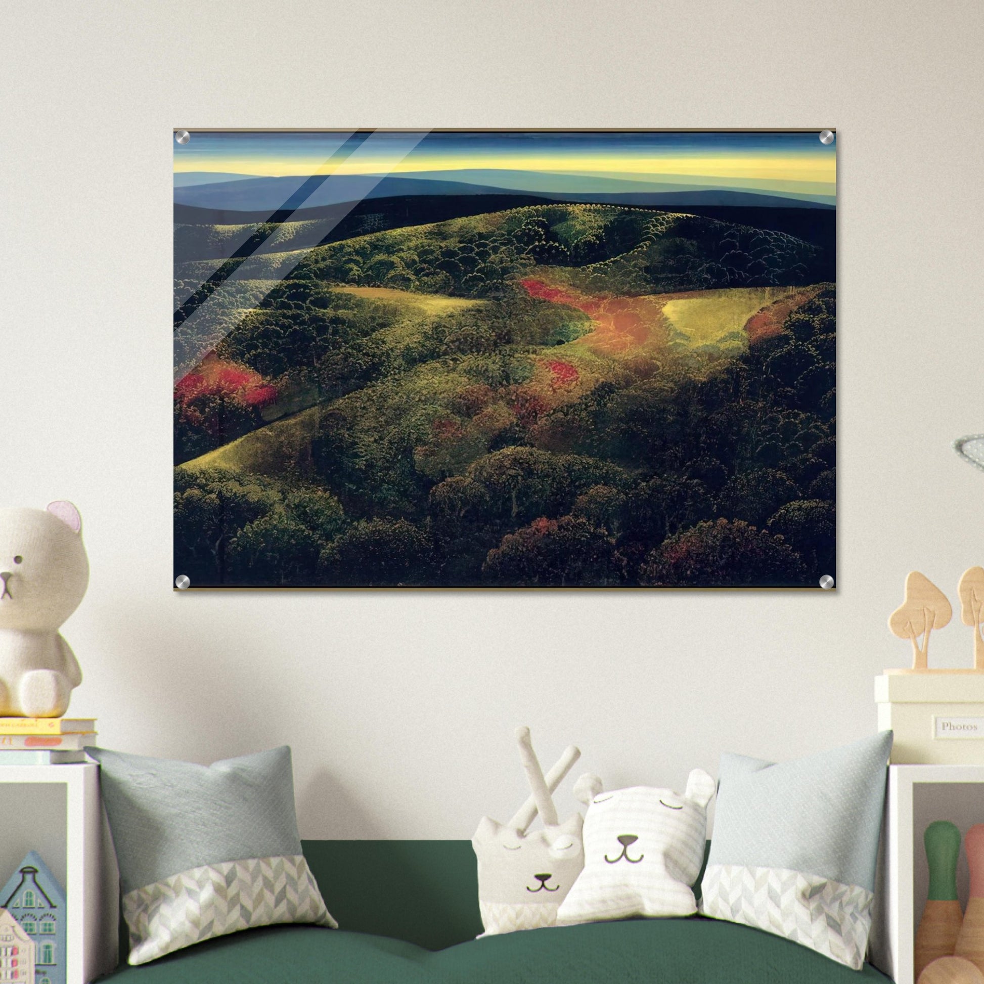Late October - Eyvind Earle Acrylic Print - 70x100 cm / 28x40″ inches