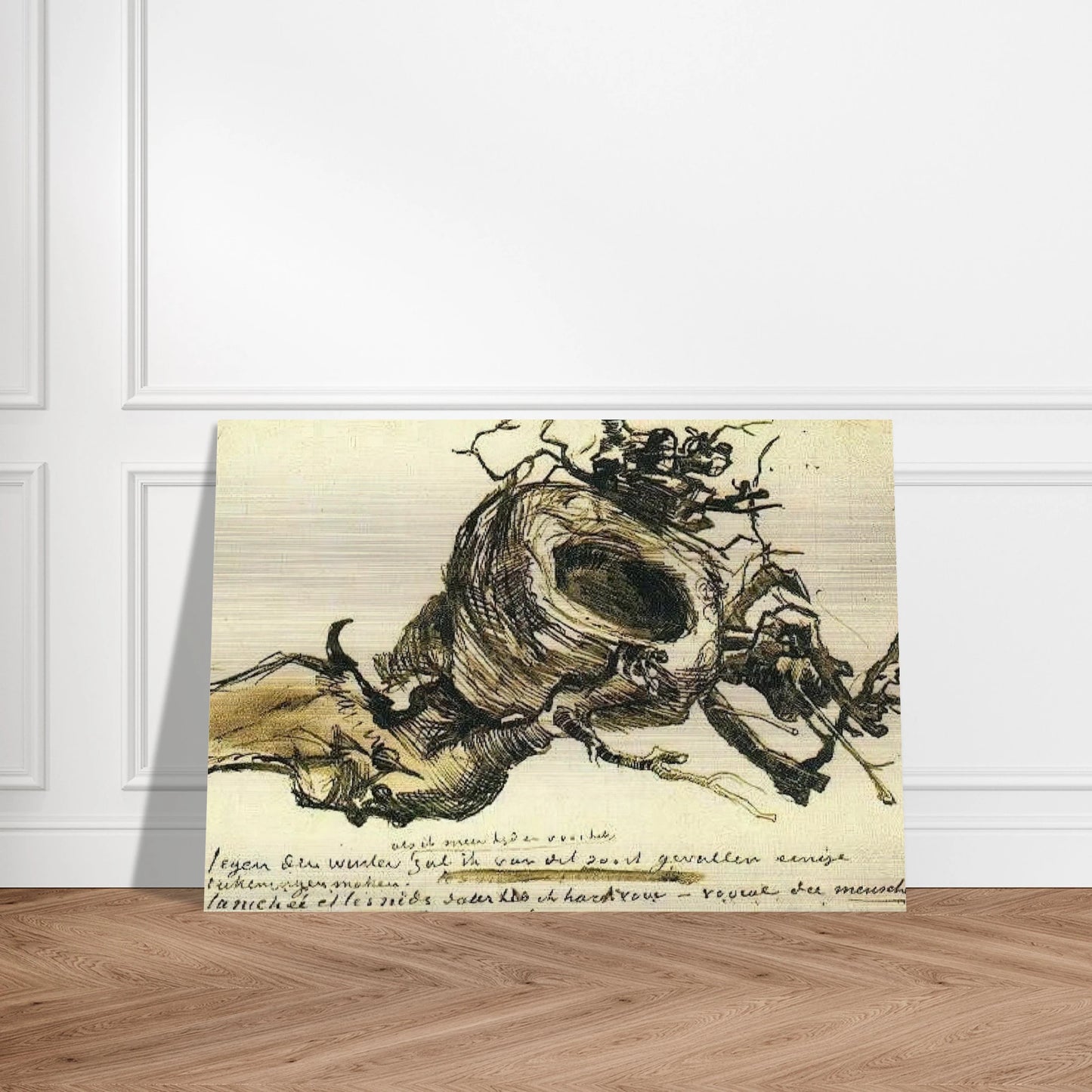 Bird's Nest - Vincent van Gogh Brushed Aluminum Print - 70x100 cm / 28x40 inches | Vincent van Gogh Aluminum Print | Vincent van Gogh Prints