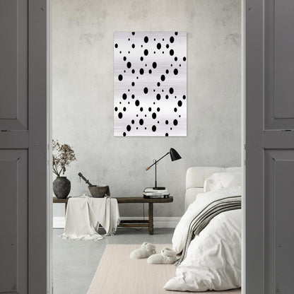 WHITE DISKS 1 - Bridget Riley Brushed Aluminum Print - 70x100 cm / 28x40 inches | Bridget Riley Aluminum Print | Bridget Riley Prints