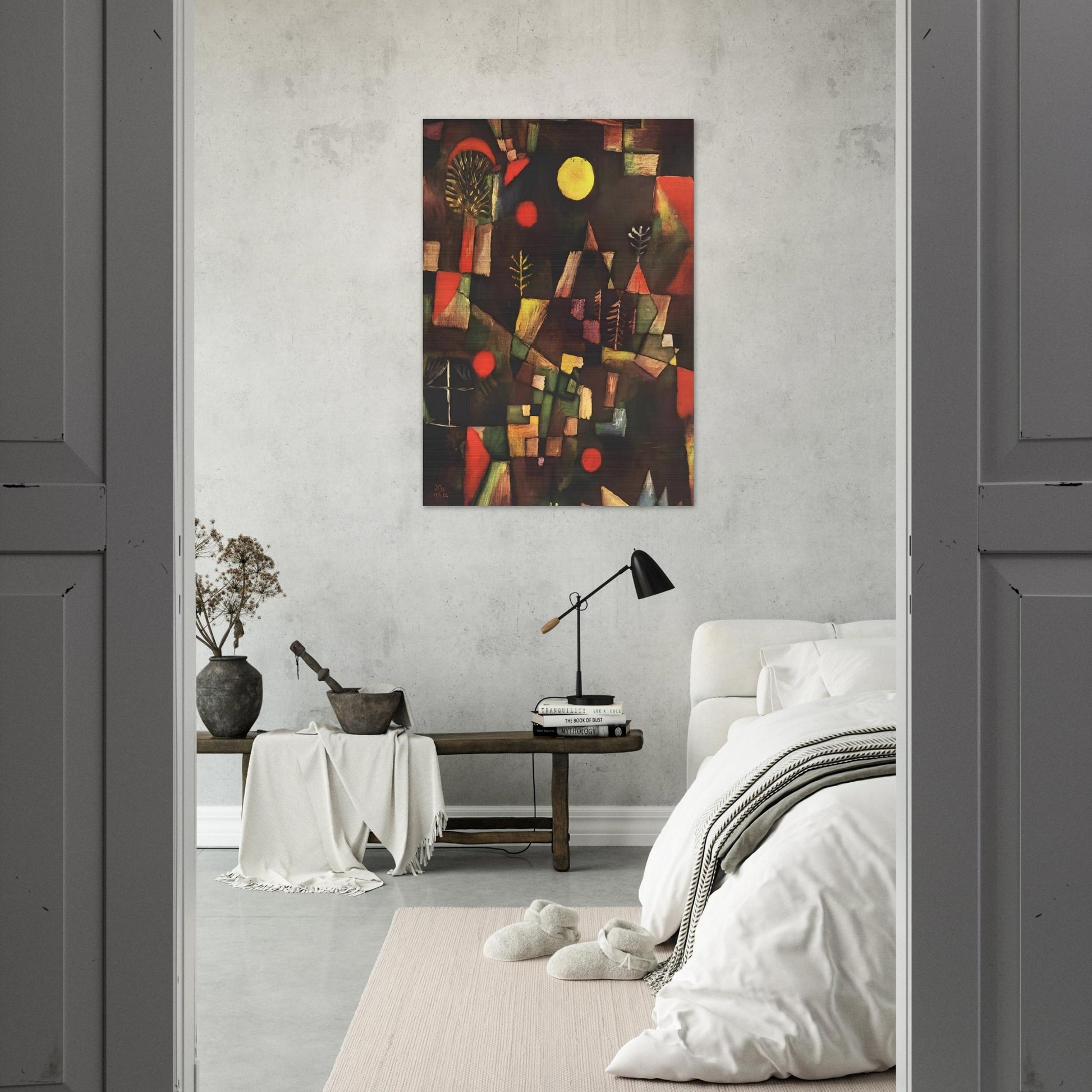 FULL MOON 1919 - Paul Klee Brushed Aluminum Print - 70x100 cm / 28x40 inches | Paul Klee Aluminum Print | Paul Klee Prints
