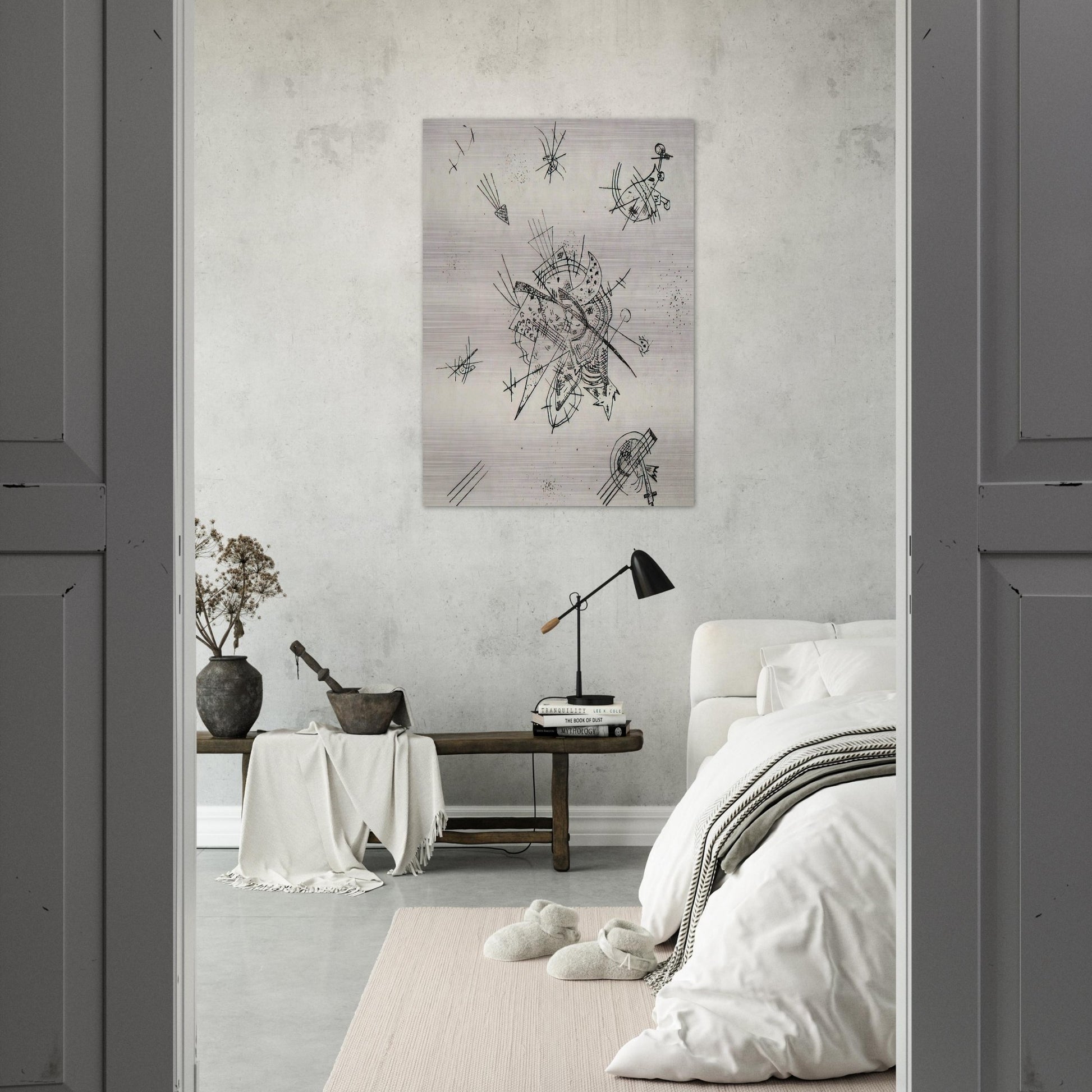 SMALL WORLDS X 1922 - Wassily Kandinsky Brushed Aluminum Print - 70x100 cm / 28x40 inches | Wassily Kandinsky Aluminum Print | Wassily Kandinsky Prints