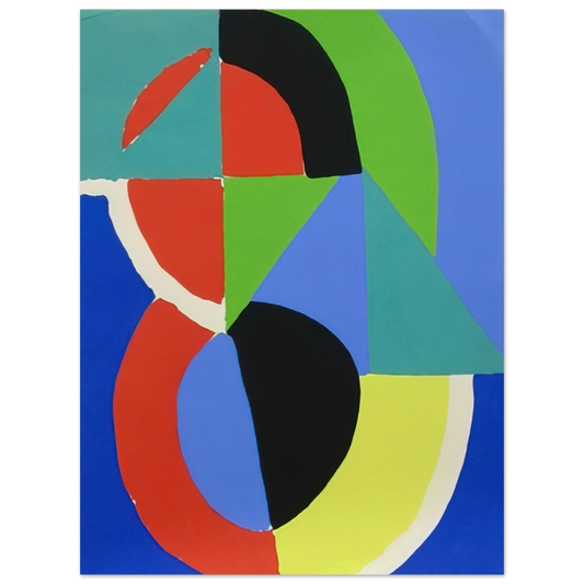 Sonia Delaunay - COMPOSITION 2  75x100 cm / 30x40inches Fine Art Poster