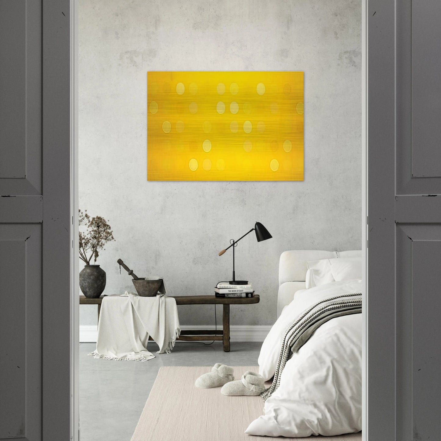 Grid Twenty-Eight - 1970 - Thomas Downing Brushed Aluminum Print - 70x100 cm / 28x40 inches | Thomas Downing Aluminum Print | Thomas Downing Prints