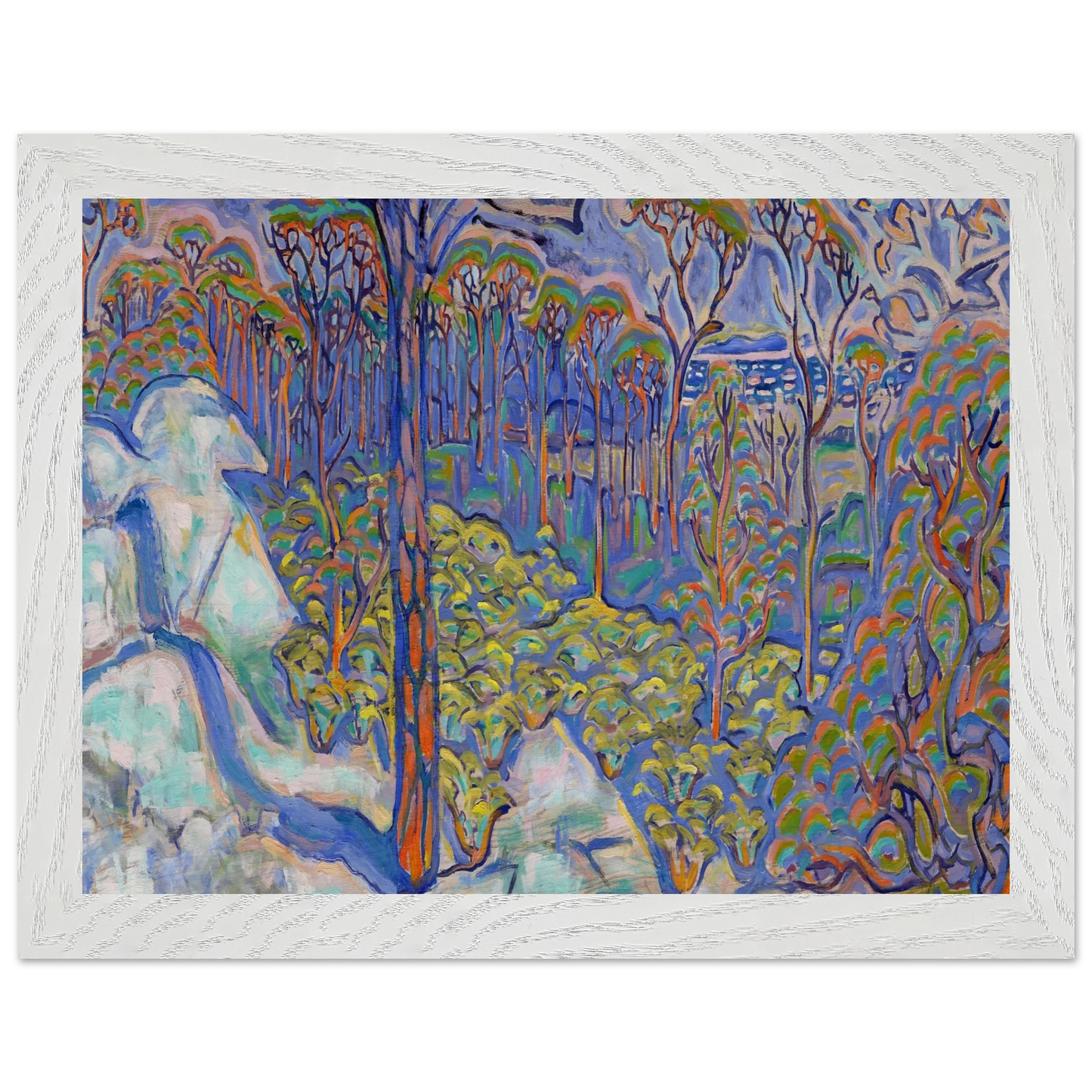 Walter Inglis Anderson - Walter Anderson Wall art - 70x100 cm / 28x40 inches - Premium Wooden Framed Poster With Fine Art Paper-canvas - White frame