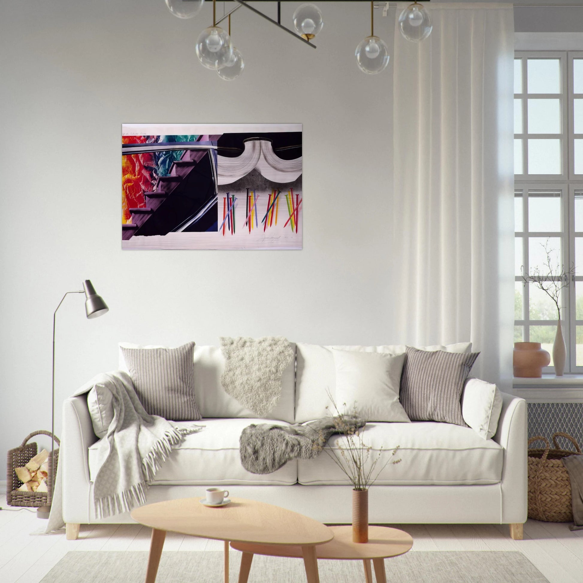 Off the Continental Divide - James Rosenquist Brushed Aluminum Print - 70x100 cm / 28x40 inches | James Rosenquist Aluminum Print | James Rosenquist Prints