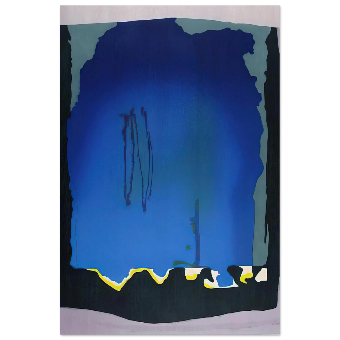 Helen Frankenthaler - Freefall - 1992 Wall art - 28x43  cm / XL (11x17 inches) - Fine Art Poster-canvas - -