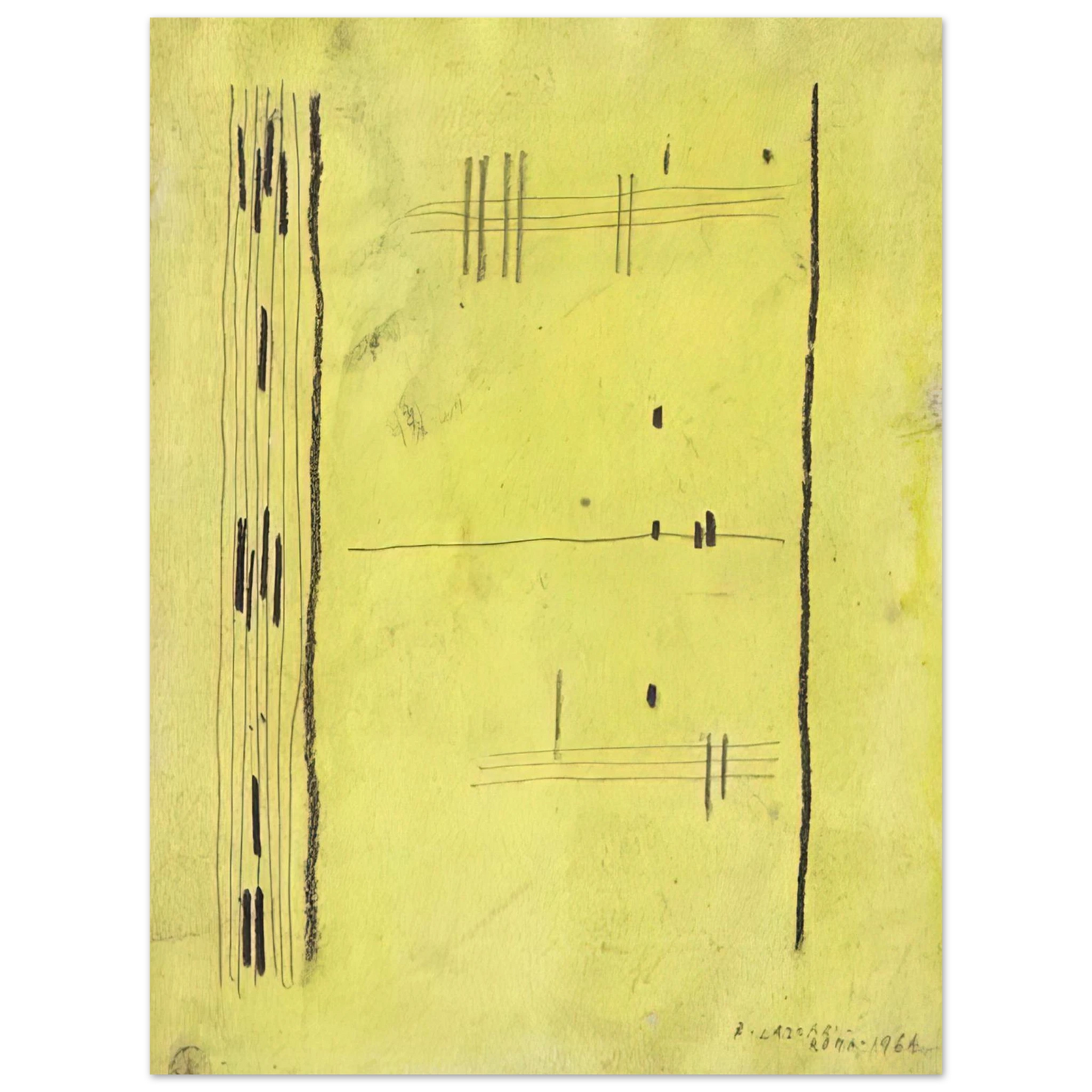Bice Lazzari - Senza titolo - 1964  75x100 cm / 30x40inches Fine Art Poster