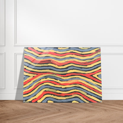 Worm Dreaming - 1997 - Clifford Possum Tjapaltjarri Acrylic Print - 70x100 cm / 28x40″ inches