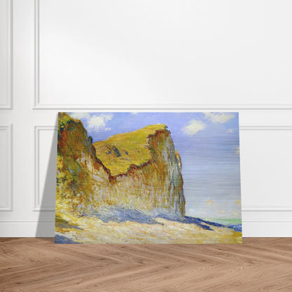 Cliffs near Pourville - claude monet Brushed Aluminum Print - 70x100 cm / 28x40 inches | claude monet Aluminum Print | claude monet Prints