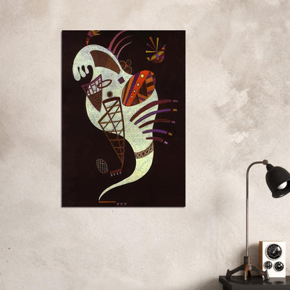 WHITE FIGURE 1943 - Wassily Kandinsky Brushed Aluminum Print - 70x100 cm / 28x40 inches | Wassily Kandinsky Aluminum Print | Wassily Kandinsky Prints