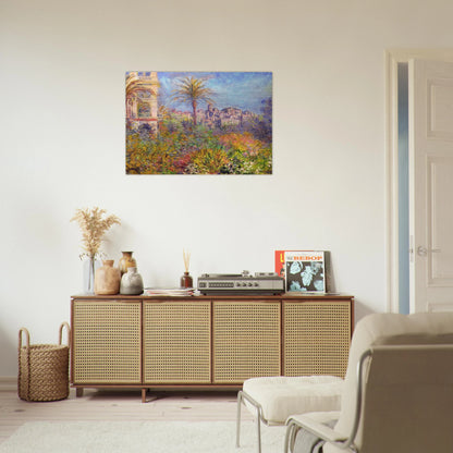 Villas at Bordighera 03 - claude monet Brushed Aluminum Print - 70x100 cm / 28x40 inches | claude monet Aluminum Print | claude monet Prints