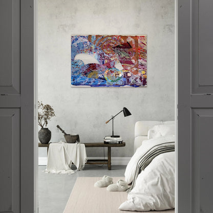 Manet II - Sam Gilliam Brushed Aluminum Print - 70x100 cm / 28x40 inches | Sam Gilliam Aluminum Print | Sam Gilliam Prints