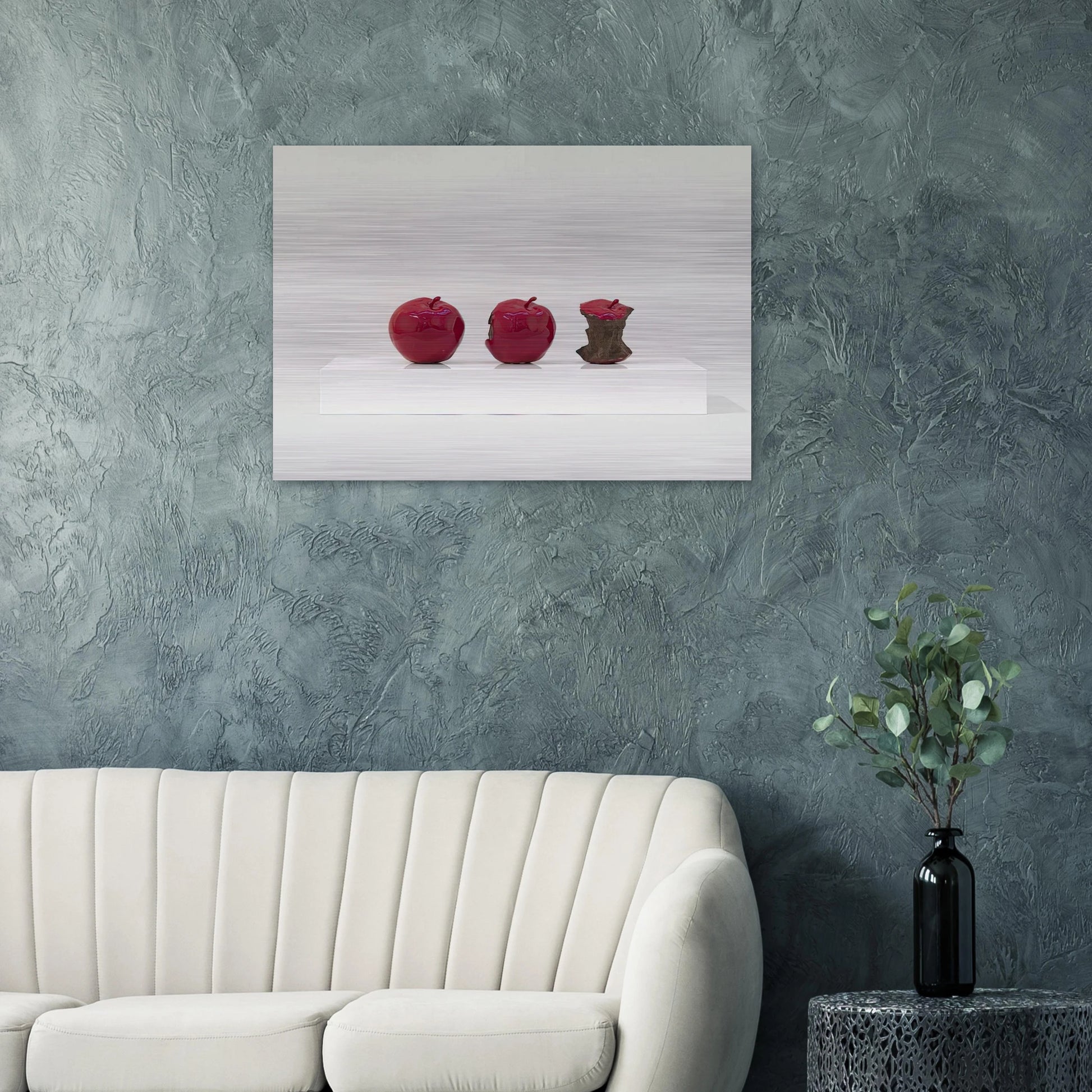 2 Minutes 33 Seconds Red - 1962 - Billy Apple Brushed Aluminum Print - 70x100 cm / 28x40 inches | Billy Apple Aluminum Print | Billy Apple Prints