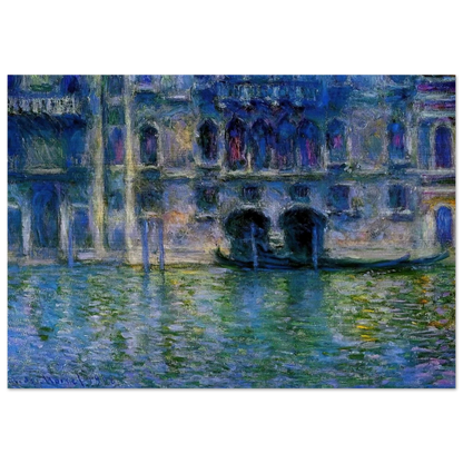 Palazzo da Mula at Venice - claude monet Brushed Aluminum Print - 70x100 cm / 28x40 inches | claude monet Aluminum Print | claude monet Prints