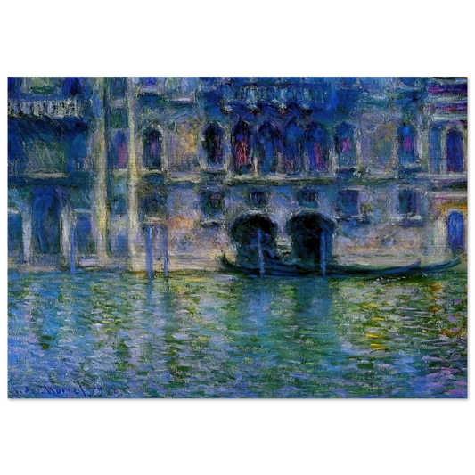 Palazzo da Mula at Venice - claude monet Brushed Aluminum Print - 70x100 cm / 28x40 inches | claude monet Aluminum Print | claude monet Prints