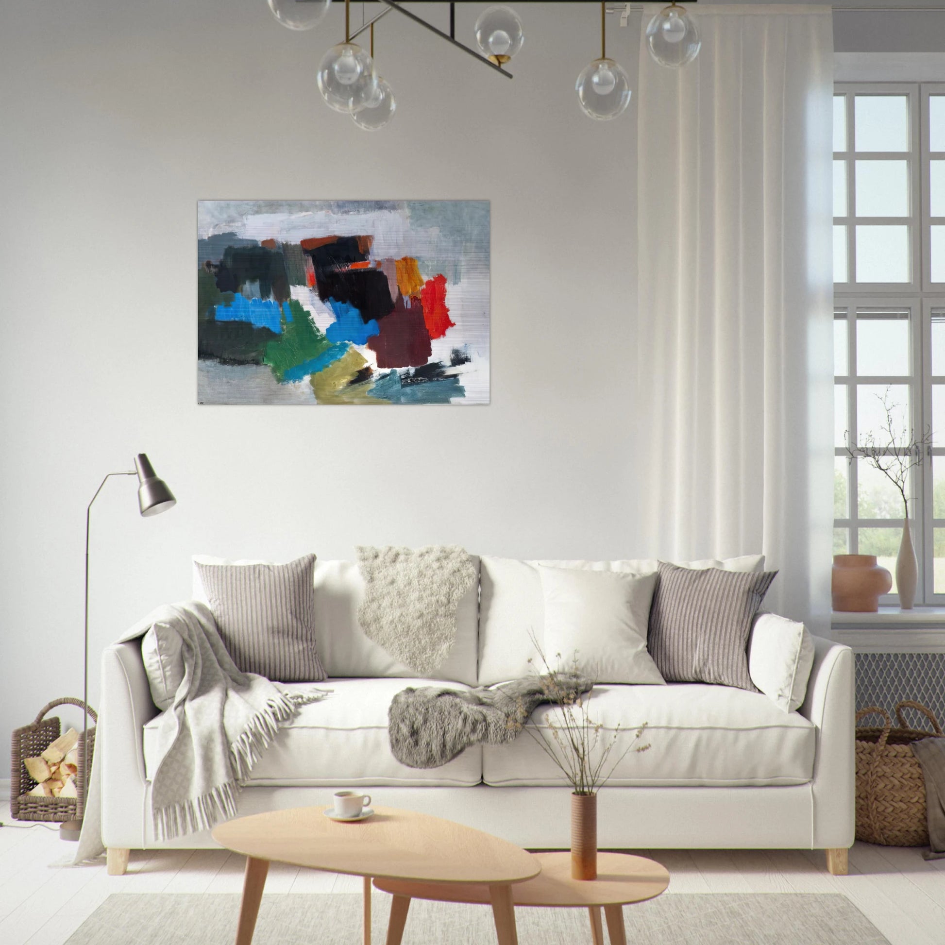 Sommitelma - 1967 - Tove Jansson Brushed Aluminum Print - 70x100 cm / 28x40 inches | Tove Jansson Aluminum Print | Tove Jansson Prints