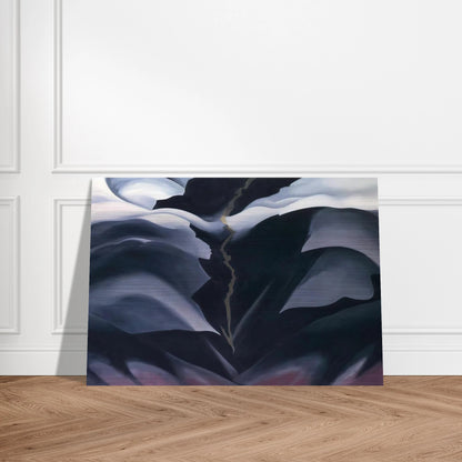 Black Place II - Georgia O'Keeffe Brushed Aluminum Print - 70x100 cm / 28x40 inches | Georgia O'Keeffe Aluminum Print | Georgia O'Keeffe Prints