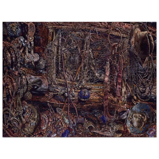 Ivan Albright - THE RUSTLERS 1962  75x100 cm / 30x40inches Fine Art Poster
