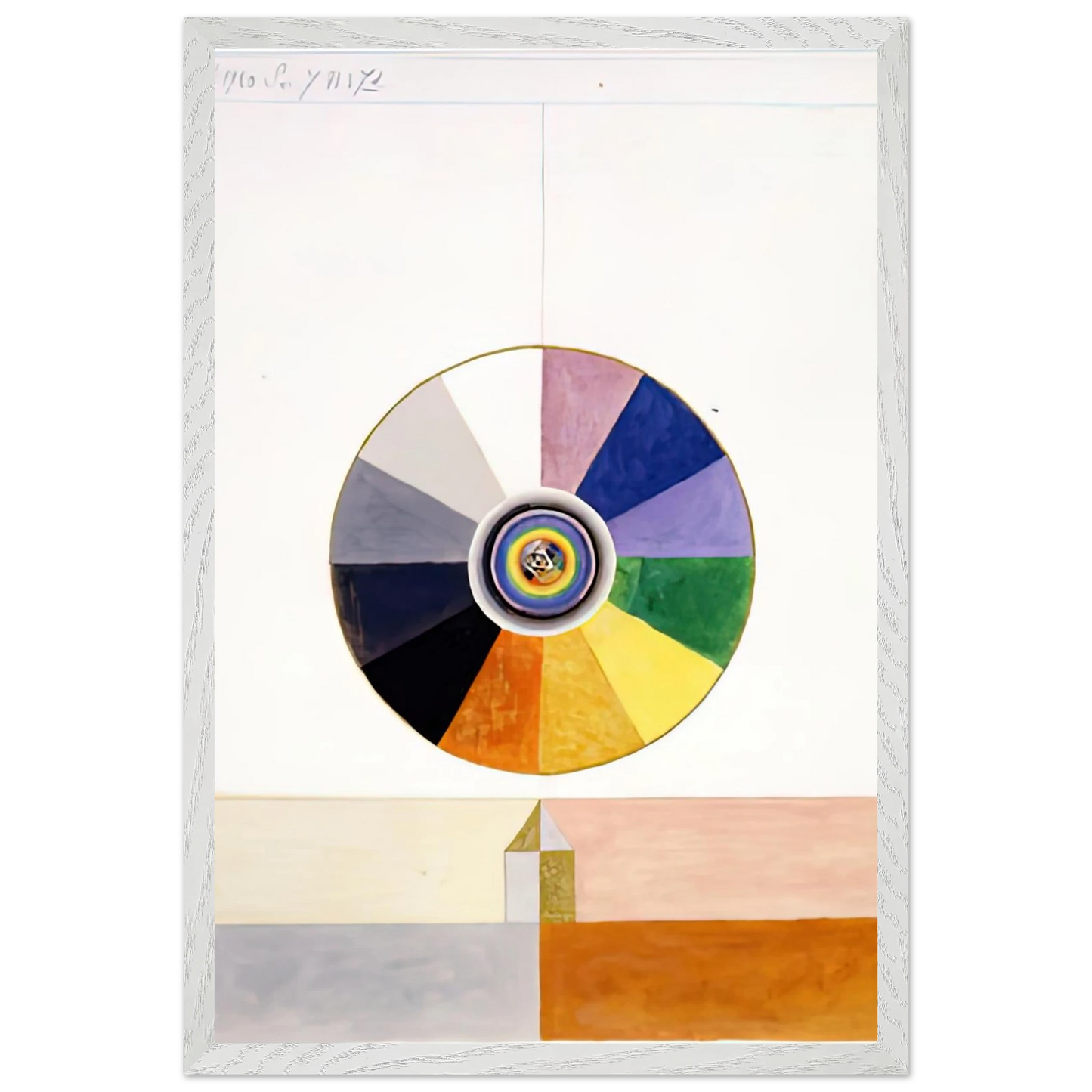 Hilma af Klint - SERIES VII NO 7D 1920 Wall art - 60x80 cm / 24x32 inches - Premium Wooden Framed Poster With Fine Art Paper-canvas - Wood frame