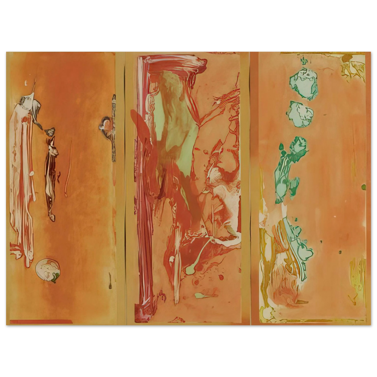 Helen Frankenthaler - Gateway - 1988 Wall art - 50x70 cm / 20x28 inches - Fine Art Poster-canvas - -