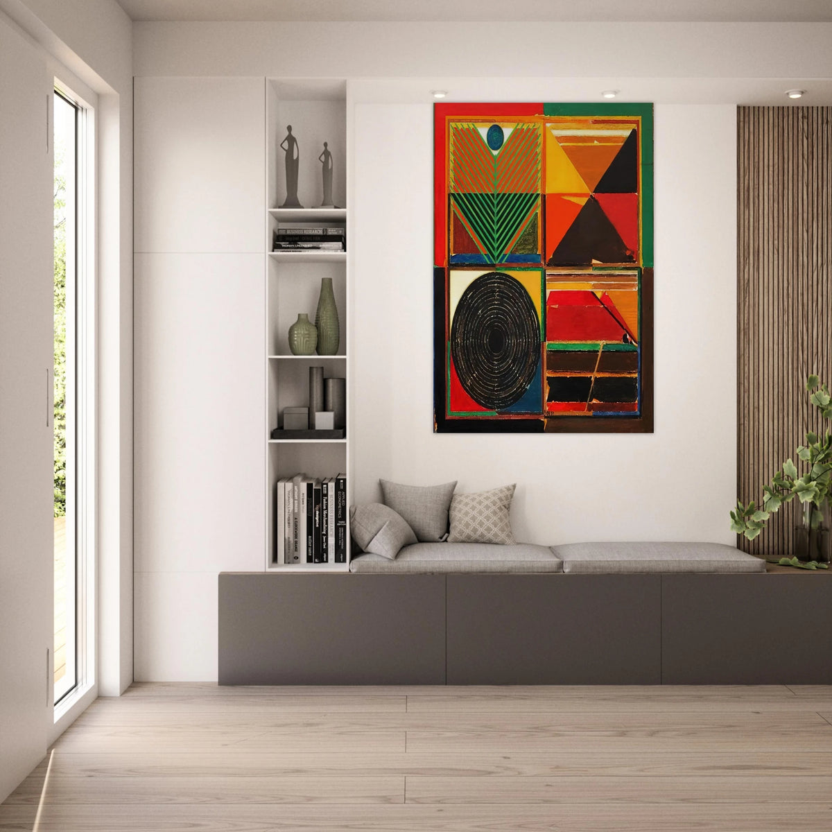 Ankuran - 1987 - S. H. Raza Art Prints - 100x150 cm / 40x60″ inches | S. H. Raza Poster | S. H. Raza Prints