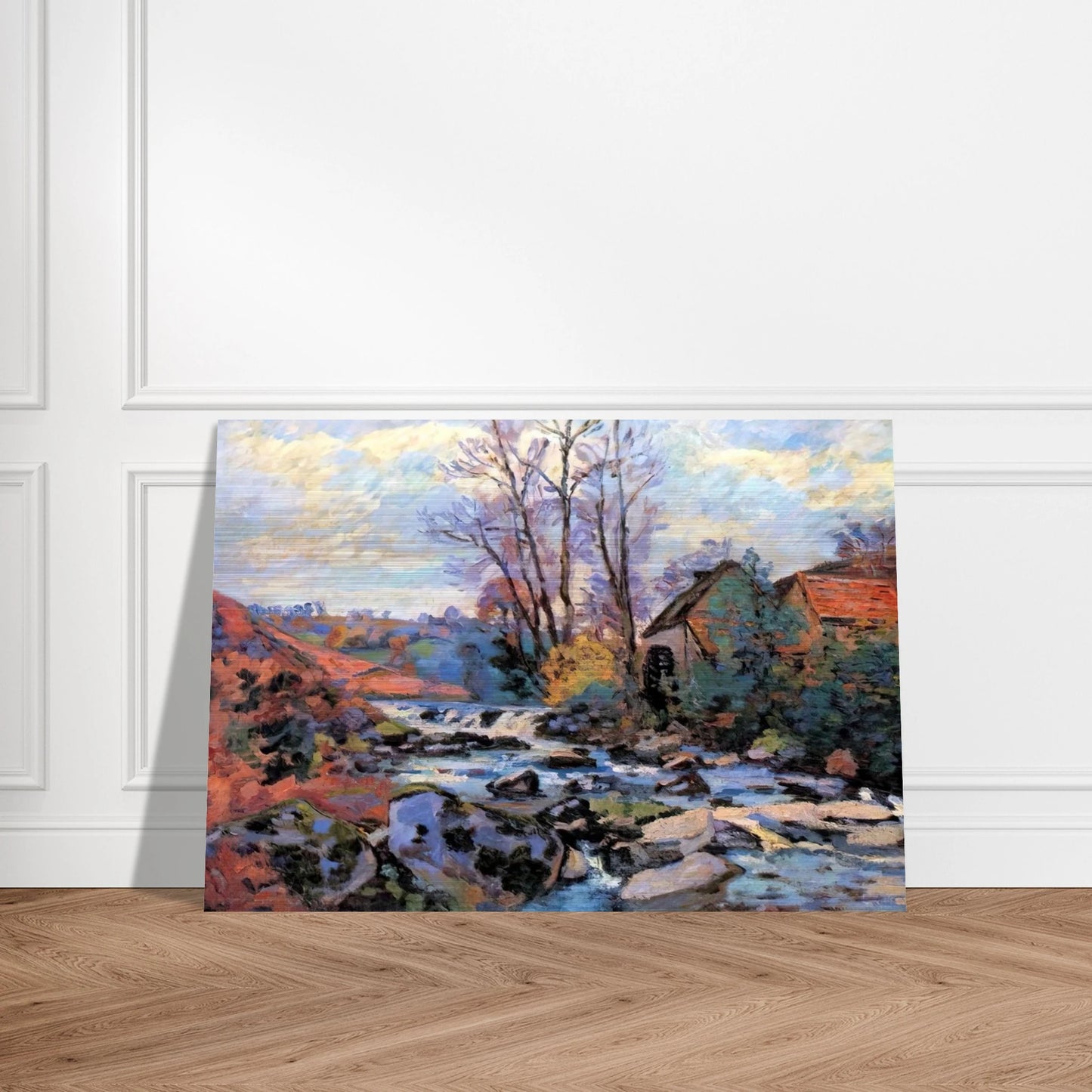 Moulin Bouchardon, Crozant - 1895 - Armand Guillaumin Brushed Aluminum Print - 70x100 cm / 28x40 inches | Armand Guillaumin Aluminum Print | Armand Guillaumin Prints