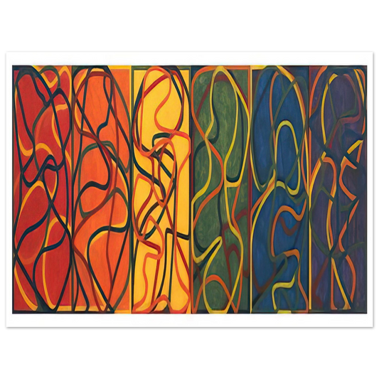 Brice Marden - The Propitious Garden of Plane Image Version One - 2005  75x100 cm / 30x40inches Fine Art Poster