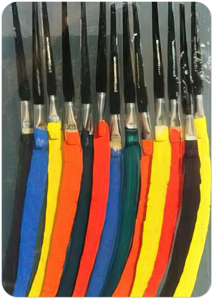 Paintbrushes V - 1991 By Arman Pack of 10 Post Cards | Arman Post Cards | A6 (10.5 x 14.8 cm) - 4.1 x 5.8 inches
