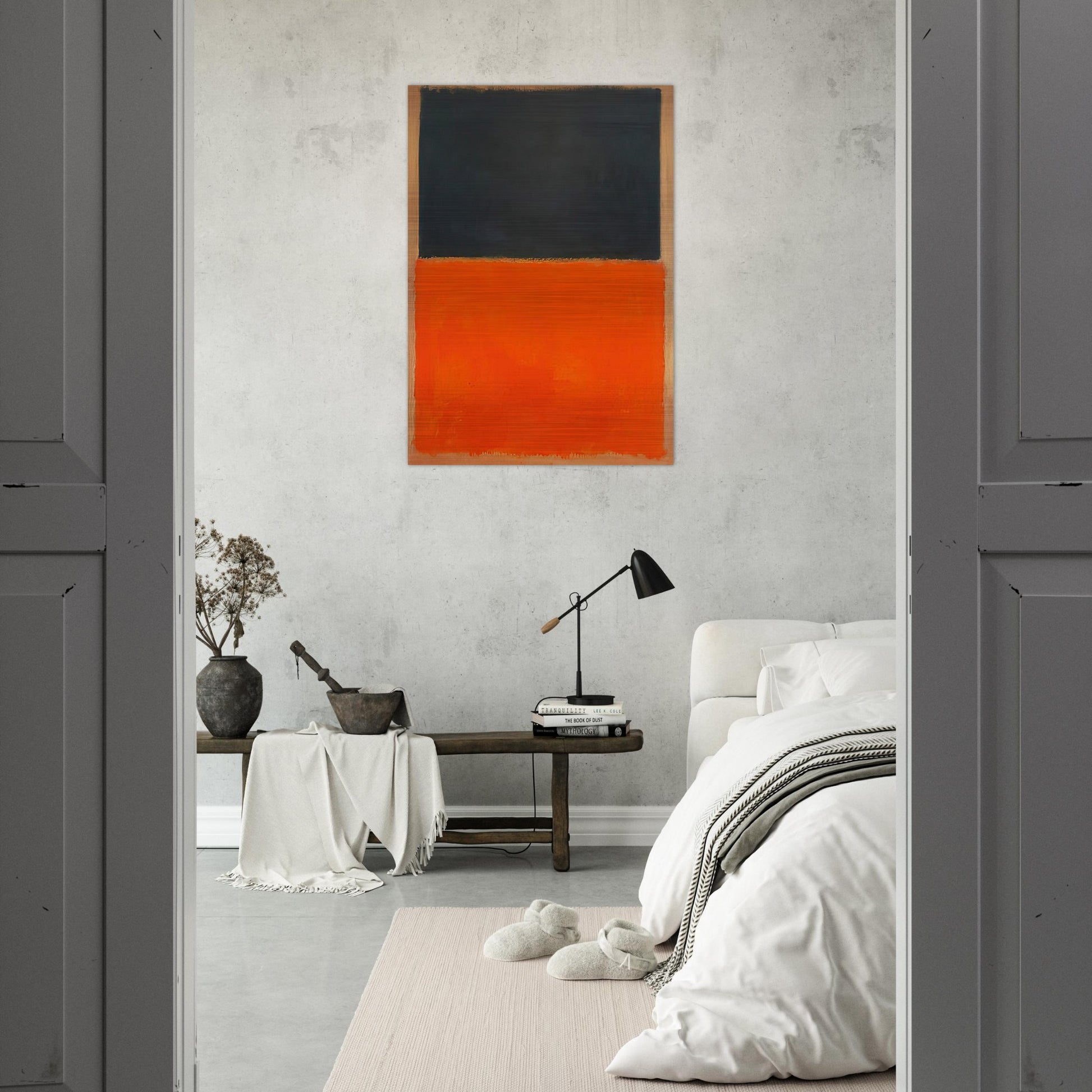 Green and Tangerine on Red - 1956 - Mark Rothko Brushed Aluminum Print - 70x100 cm / 28x40 inches | Mark Rothko Aluminum Print | Mark Rothko Prints