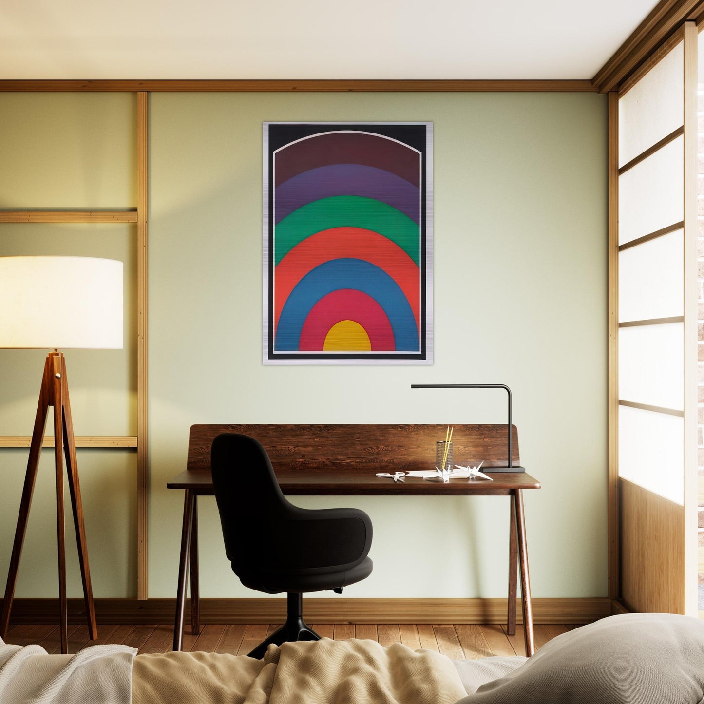 Arc Bands - Sol LeWitt Brushed Aluminum Print - 70x100 cm / 28x40 inches | Sol LeWitt Aluminum Print | Sol LeWitt Prints