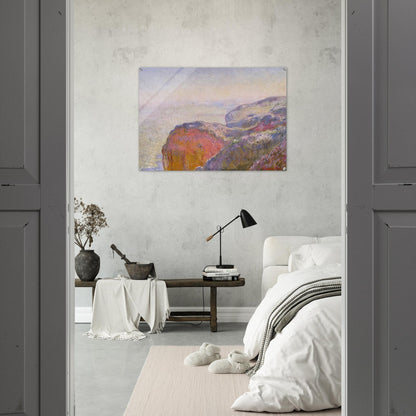 Cliff near Dieppe in the Morning - claude monet Acrylic Print - 70x100 cm / 28x40″ inches