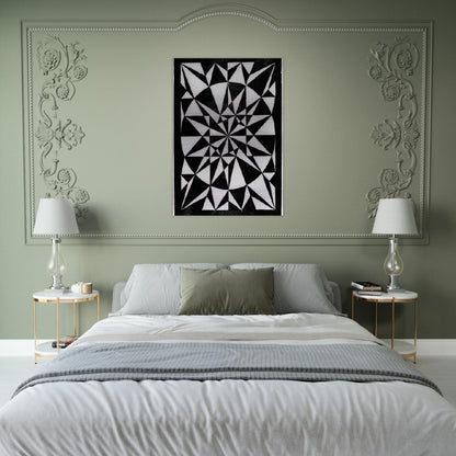 FLOR DE PASCUA BEAUTIFUL - MC Escher Brushed Aluminum Print - 70x100 cm / 28x40 inches | MC Escher Aluminum Print | MC Escher Prints