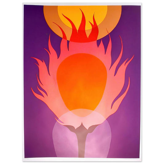 Clarence Holbrook Carter - Burning Bush - 1978  75x100 cm / 30x40inches Fine Art Poster