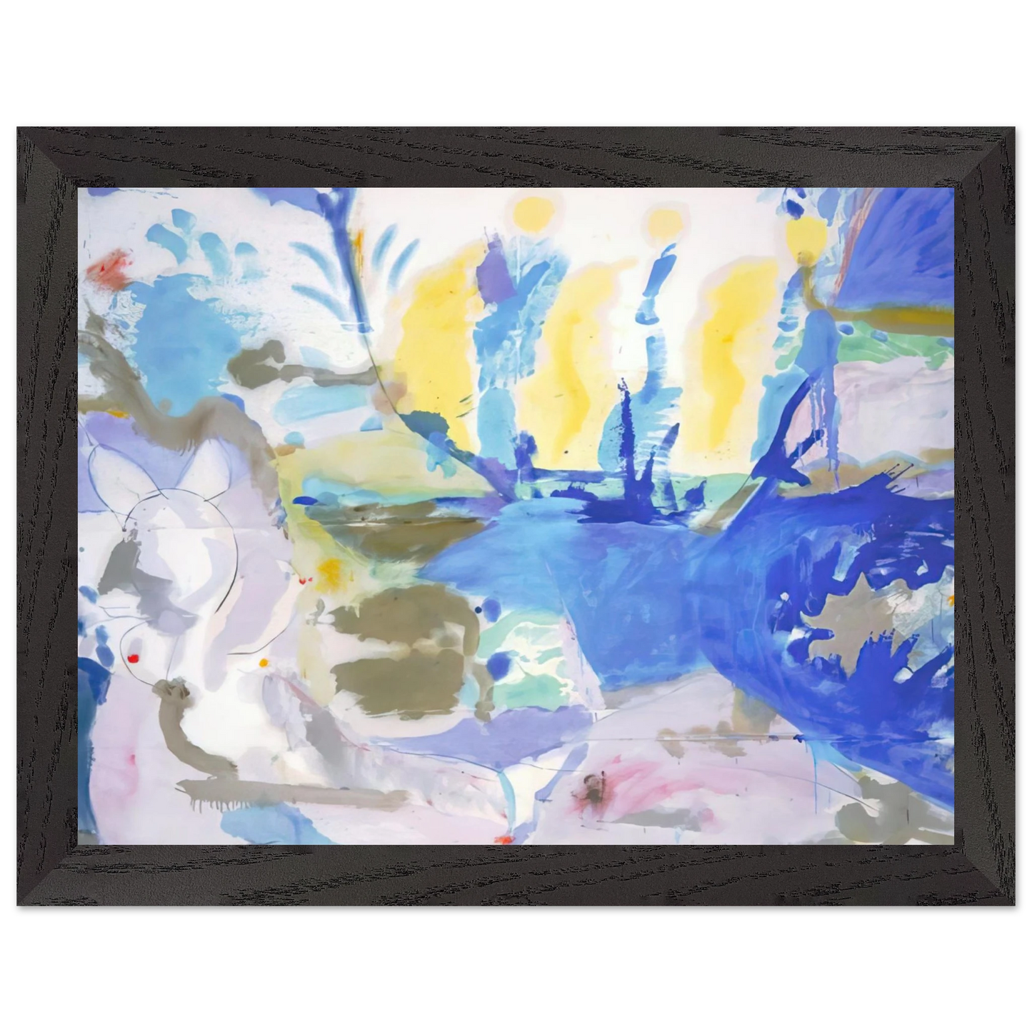 Helen Frankenthaler - Basque Beach - 1958 Wall art - 40x50 cm / 16x20 inches - Fine Art Poster-canvas - -