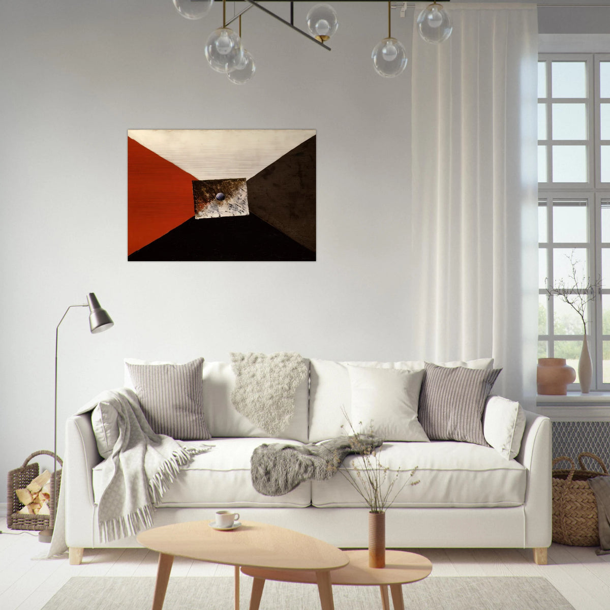 COMPOSITION MARCHAND DE COULEURS - Man Ray Brushed Aluminum Print - 70x100 cm / 28x40 inches | Man Ray Aluminum Print | Man Ray Prints