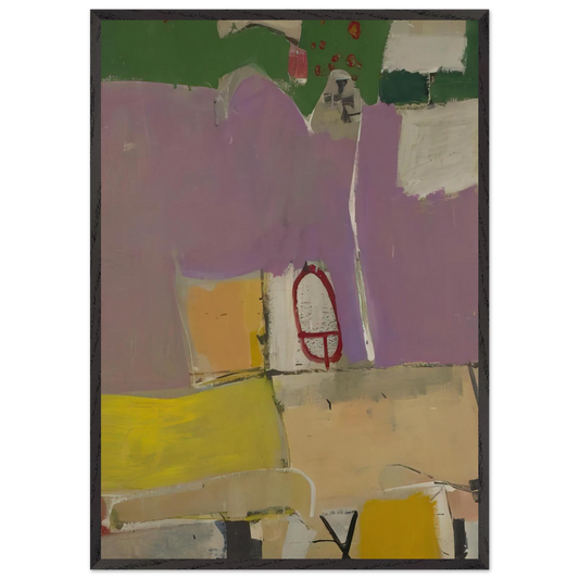 Albuquerque 4 - Richard Diebenkorn 70x100 cm / 28x40 inches Framed Art Print – Black Wooden Frame