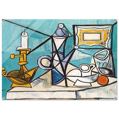 Still life with lamp - 1944 - Pablo Picasso Acrylic Print - 70x100 cm / 28x40″ inches
