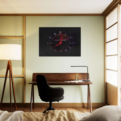 The Exact Time - 1973 - Mario Schifano Brushed Aluminum Print - 70x100 cm / 28x40 inches | Mario Schifano Aluminum Print | Mario Schifano Prints